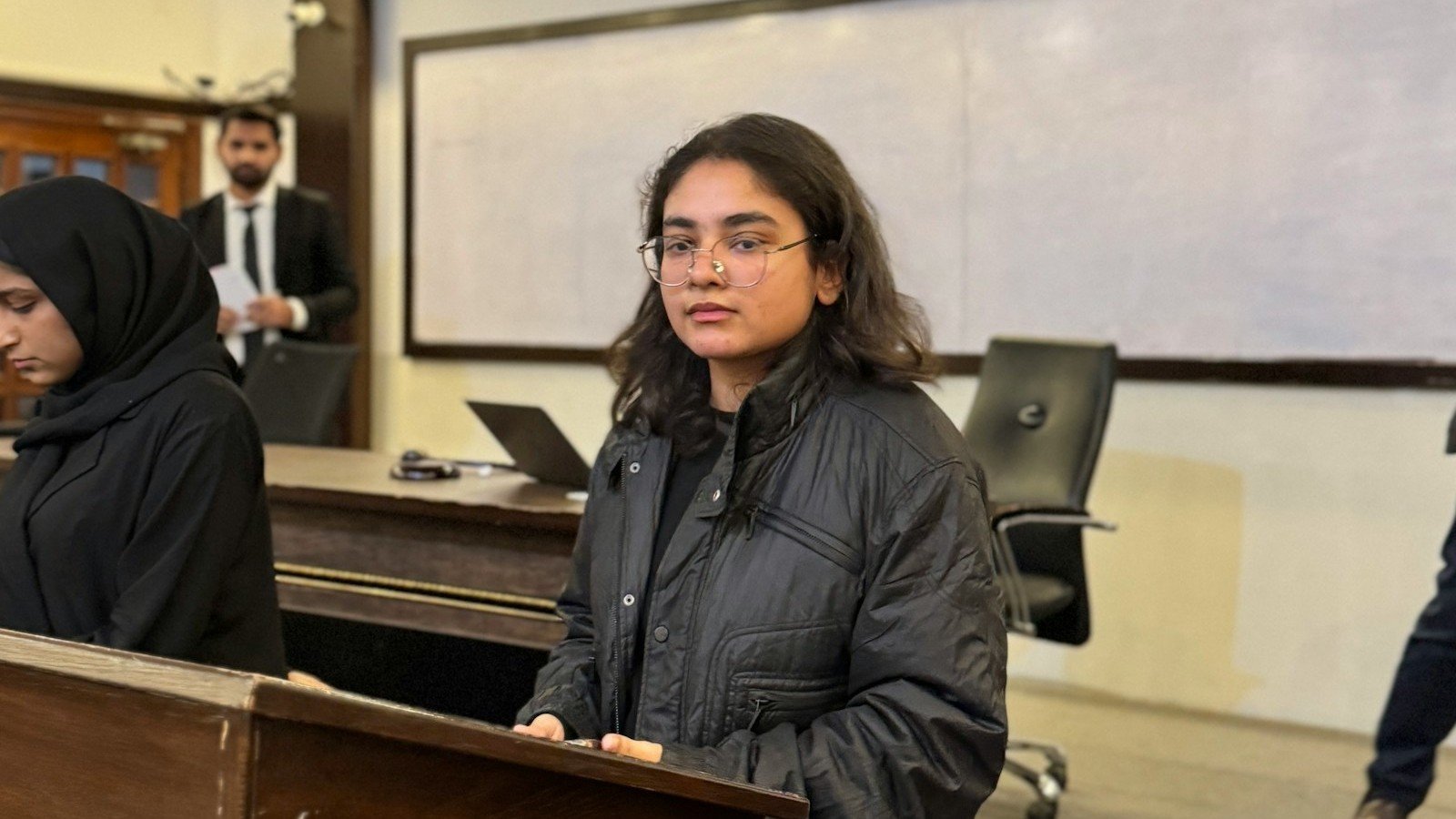 Graduate student learning how to prepare for a graduate oral defense before a faculty panel
