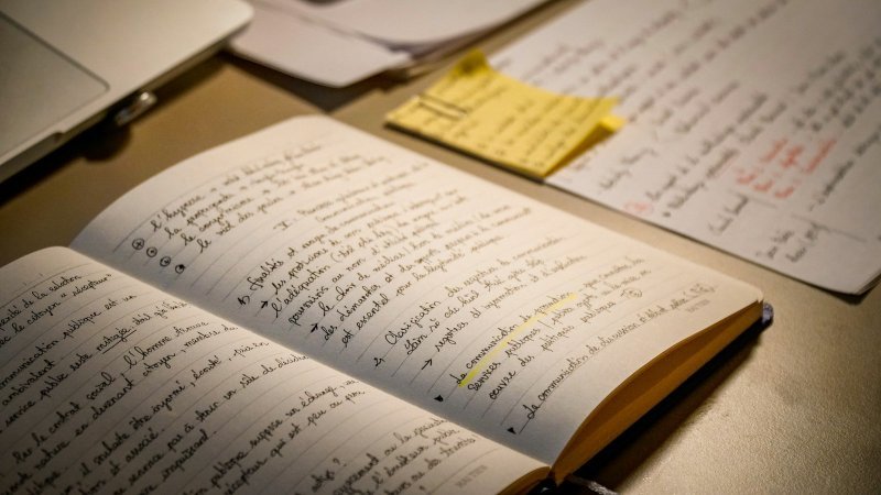 Reflective research notes used to write a positionality statement for qualitative research